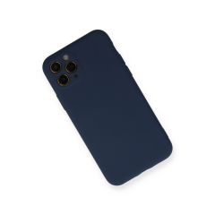 İphone 11 Pro Kılıf Nano İçi Kadife Silikon - Lacivert