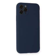 İphone 11 Pro Kılıf Nano İçi Kadife Silikon - Lacivert