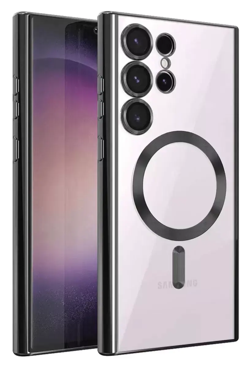 Newface Samsung Galaxy S25 Ultra Kılıf Kross Magneticsafe Kapak - Siyah