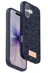 Onegif Apple İphone 17 Bright Simli Kapak - Mavi