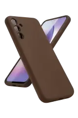Newface Samsung Galaxy S24 Fe Kılıf First Silikon - Kahverengi