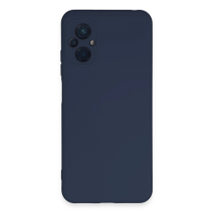Xiaomi Poco M5 Kılıf Nano İçi Kadife Silikon - Lacivert