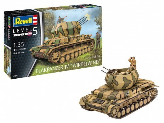 Askeri Tank Maketi N:03296 1/35 FLAKPANZER IV WIRBELWIND (2CM FLAK 38)