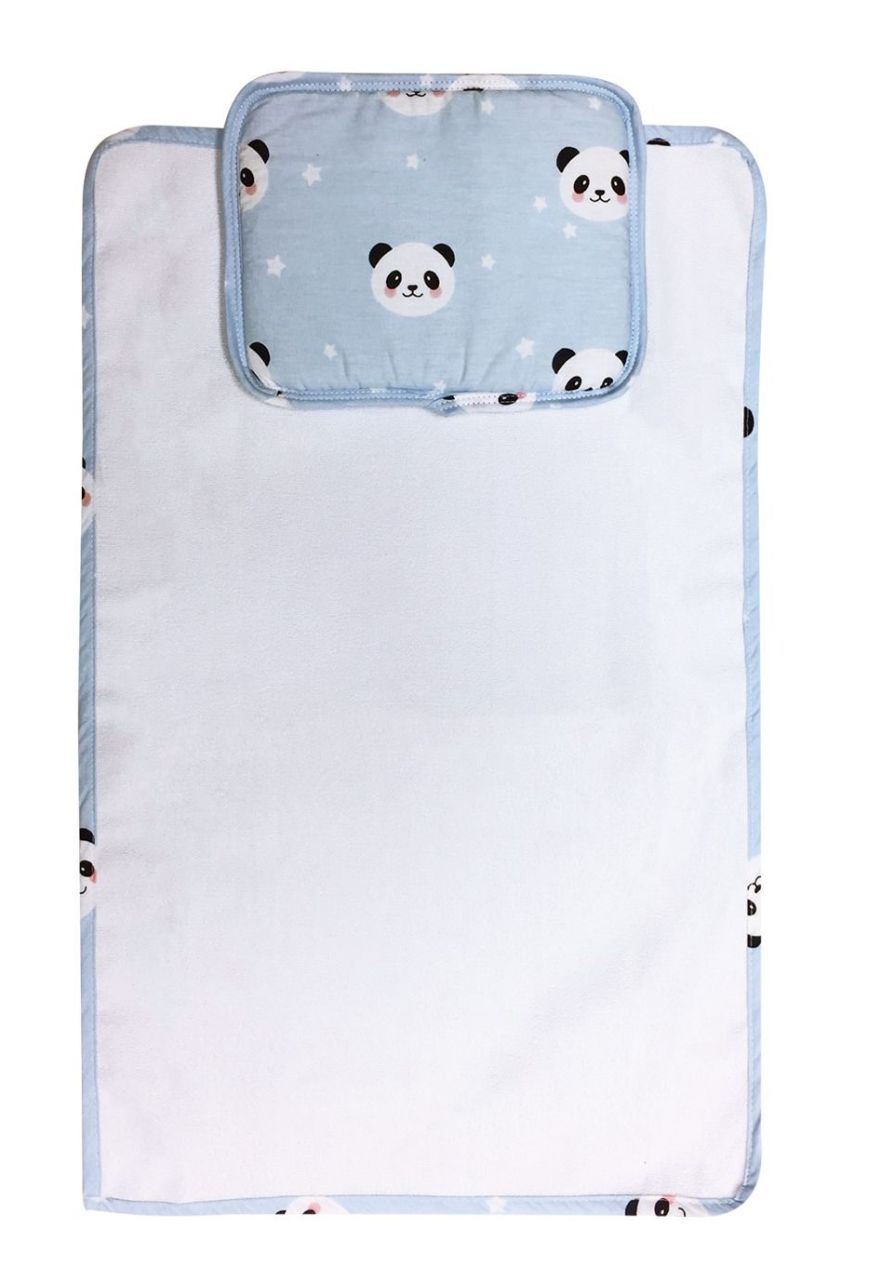 AyBaby AY726 Panda Desenli Pratik Alt Açma Seti - Mavi