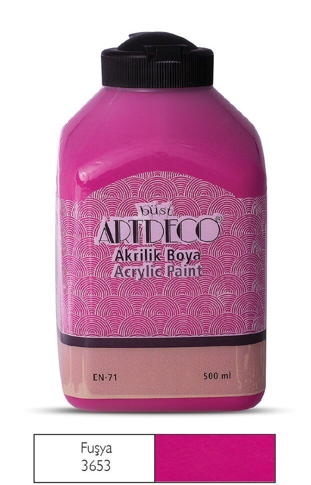 Akrilik Boya 500ml 3653 Fuşya