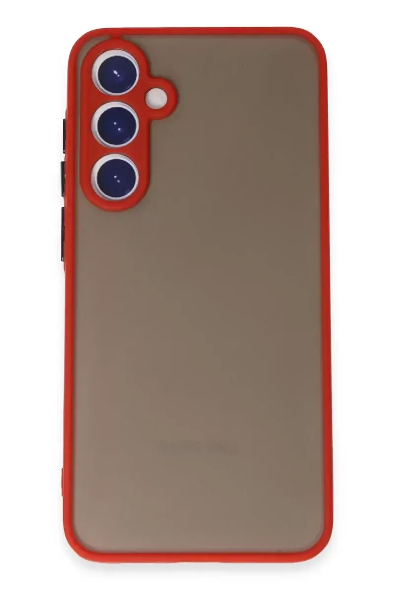 Newface Samsung Galaxy S23 Kılıf Montreal Silikon Kapak - Kırmızı