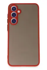Newface Samsung Galaxy S23 Kılıf Montreal Silikon Kapak - Kırmızı