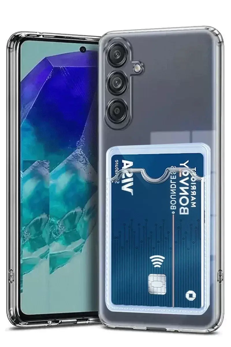 Newface Samsung Galaxy A56 Kılıf Kart Şeffaf Silikon - Şeffaf