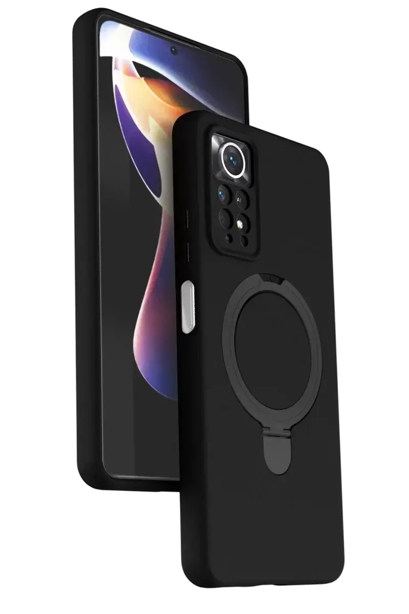 Newface Xiaomi Redmi Note 12 Pro 4g Regal Magsafe Standlı Kapak - Siyah