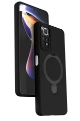 Newface Xiaomi Redmi Note 12 Pro 4g Regal Magsafe Standlı Kapak - Siyah