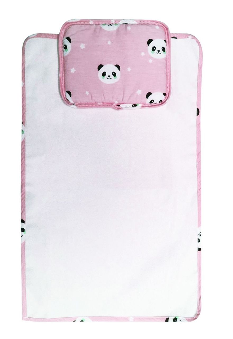 AyBaby AY726 Panda Desenli Pratik Alt Açma Seti - Pembe