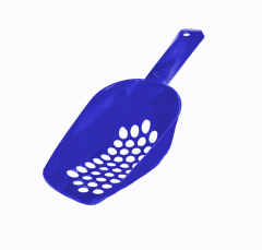 Kedi Tuvalet Kum Küreği Ağır Plastik Elekli 30 cm Mavi