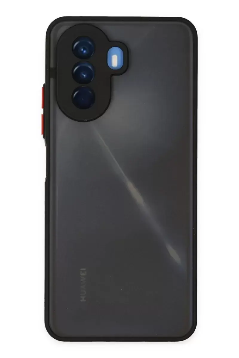 Newface Huawei Nova Y70 Kılıf Montreal Silikon Kapak - Siyah