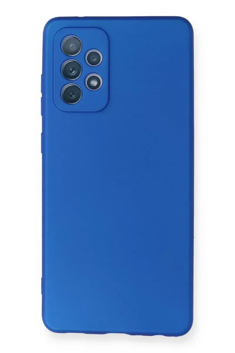Newface Samsung Galaxy A72 Kılıf First Silikon - Mavi