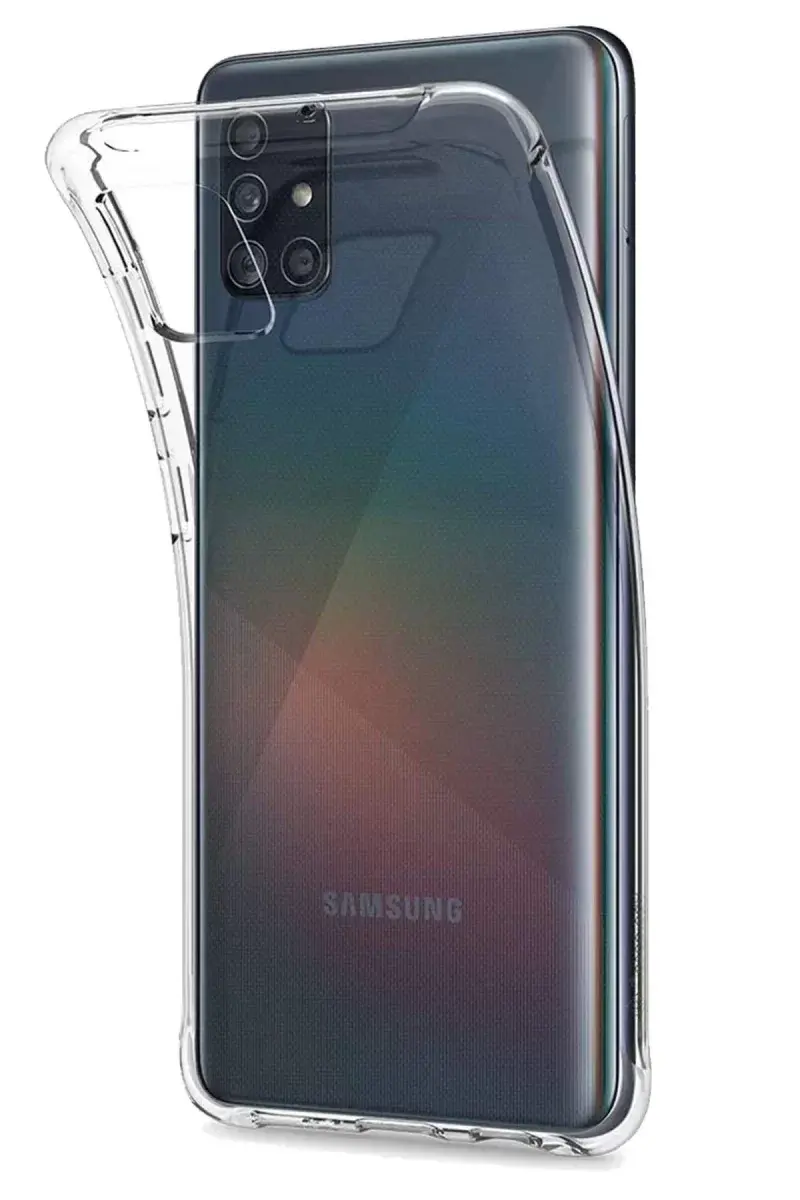 Newface Samsung Galaxy A51 Kılıf Lüx Şeffaf Silikon