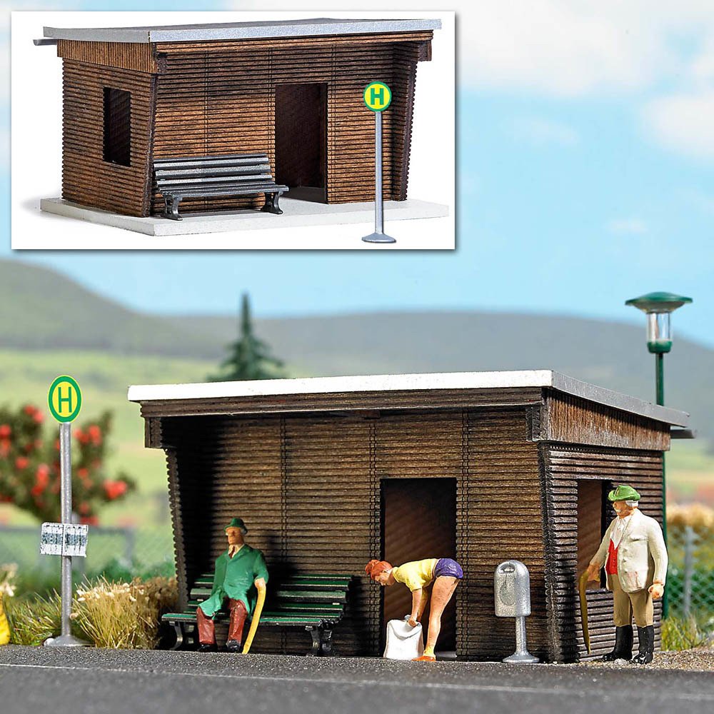 Maket Otobüs Durağı - 1/87 - 1458