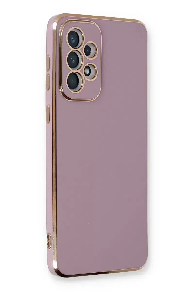 Newface Samsung Galaxy A33 5g Kılıf Volet Silikon - Mor