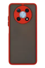 Newface Huawei Nova Y90 Kılıf Montreal Silikon Kapak - Kırmızı