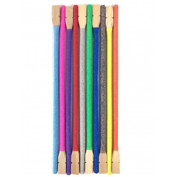 Zımparalı Renkli Tünek 17,5 cm 2 Adet