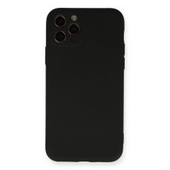 İphone 11 Pro Kılıf Nano İçi Kadife Silikon - Siyah