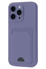 Newface İphone 16 Pro Max Kılıf Kelvin Kartvizitli Silikon - Lila