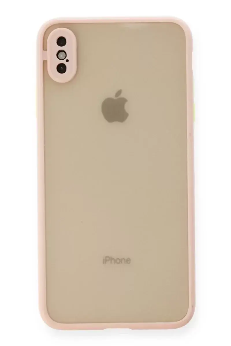 Newface İphone Xs Max Kılıf Montreal Silikon Kapak - Pembe