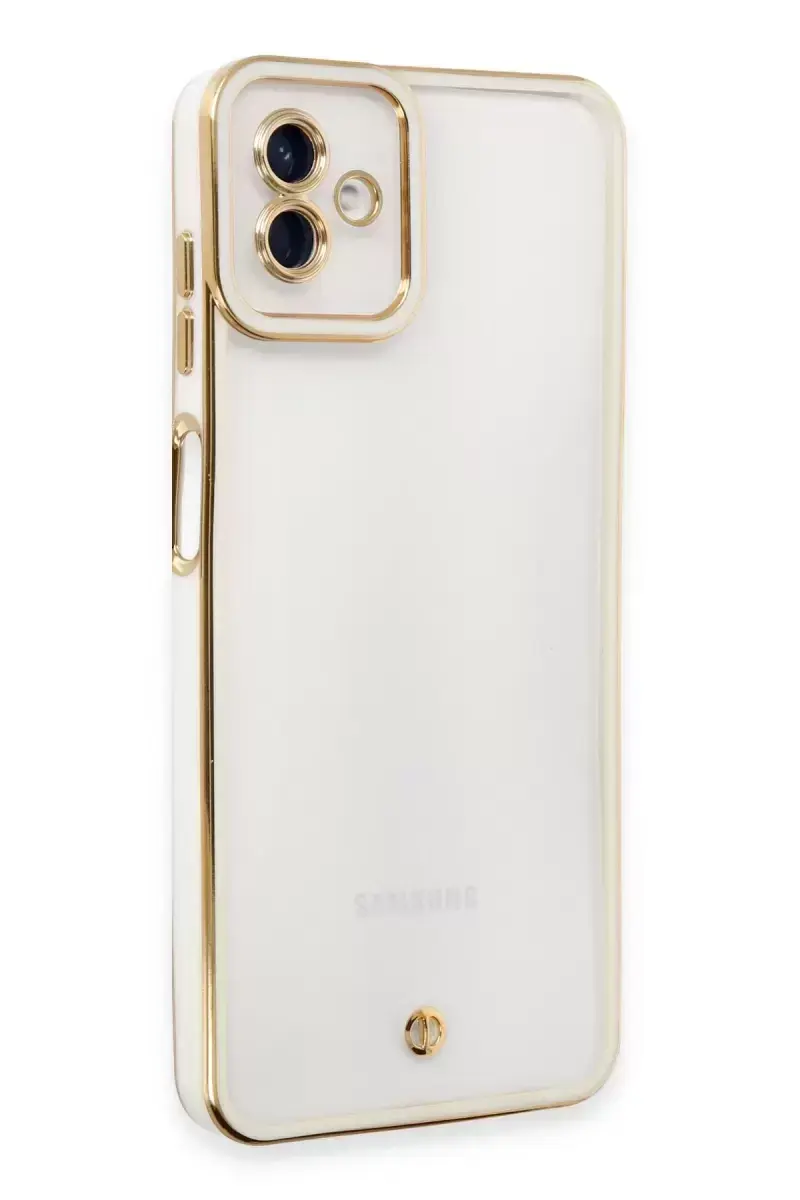 Newface Samsung Galaxy A04 Kılıf Liva Lens Silikon - Beyaz