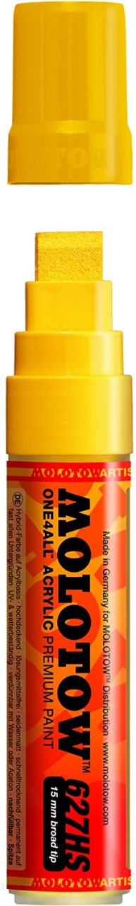One4All 15mm, 627HS Düz Uç Marker - Zinc Yellow N:006