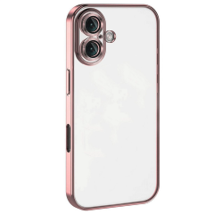 İphone 16 Kılıf Razer Lensli Silikon - Pembe