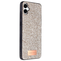 Onegif Samsung Galaxy A06 Bright Simli Kapak - Gold