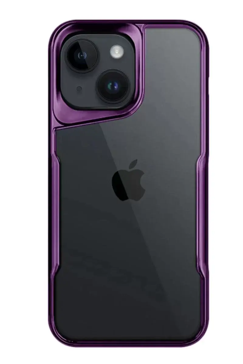 Newface İphone 15 Kılıf Boyi Silikon Kapak - Derin Mor