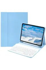 Newface İpad Pro 11 (2022) Kılıf Kc01 Smart Klavyeli Tablet Kılıfı - Açık Mavi