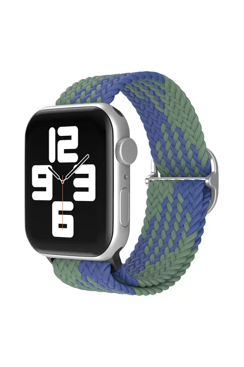 Newface Apple Watch 38mm Star Kordon - Yeşil-lacivert