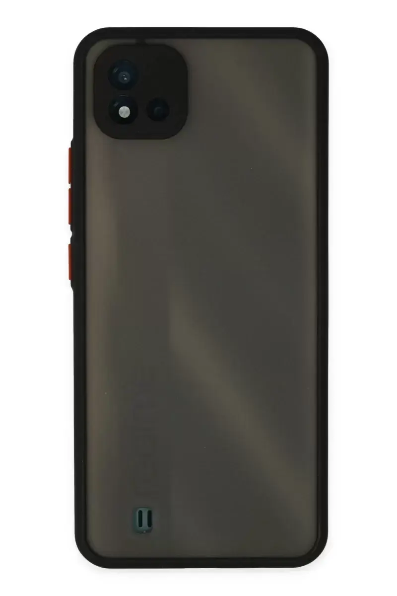 Newface Realme C11 2021 Kılıf Montreal Silikon Kapak - Siyah