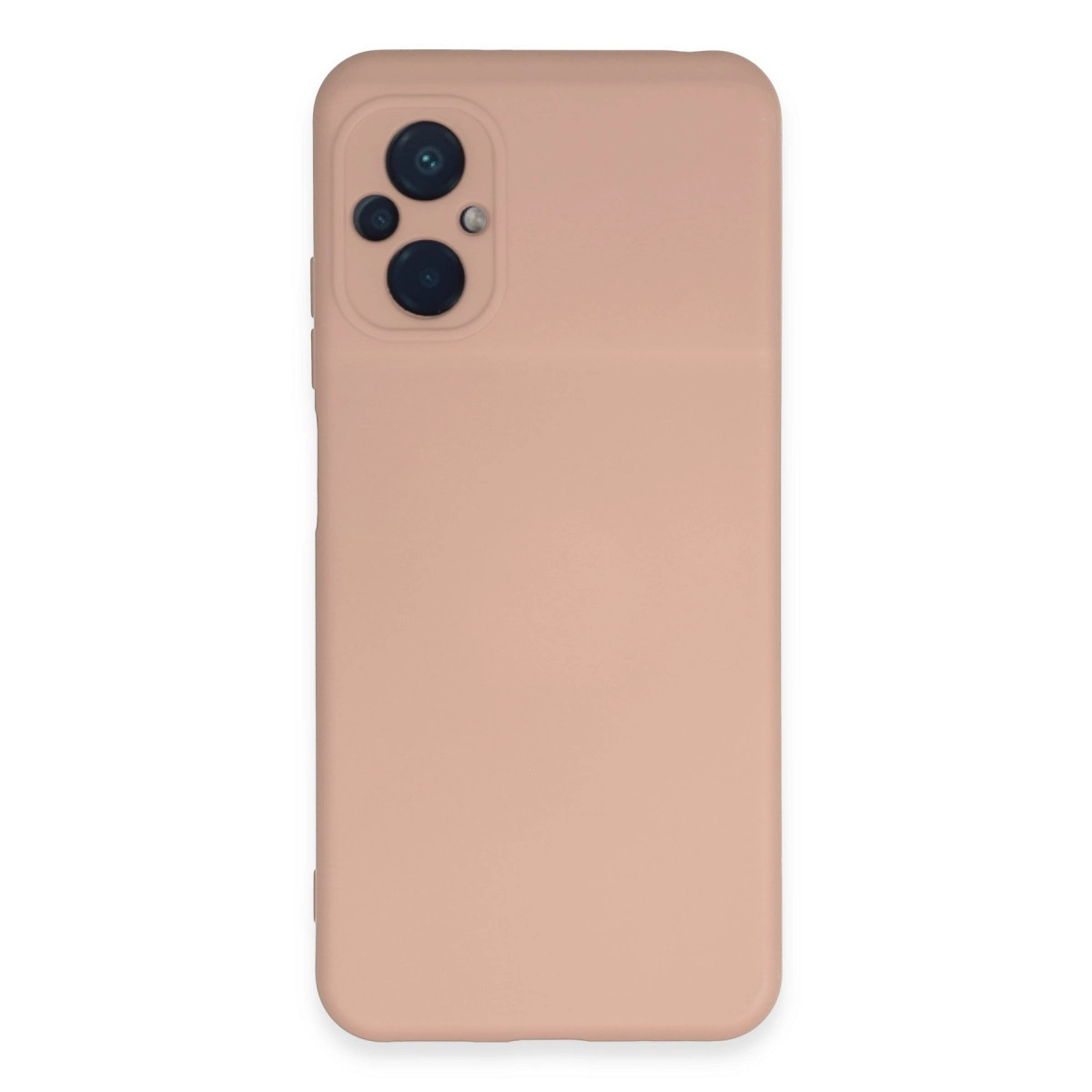Xiaomi Poco M5 Kılıf Nano İçi Kadife Silikon - Pudra
