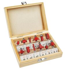 6 mm 12 Parça Ahşap Freze Uç Seti