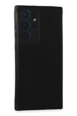 Newface Samsung Galaxy S22 Ultra Kılıf Loop Deri Silikon - Siyah