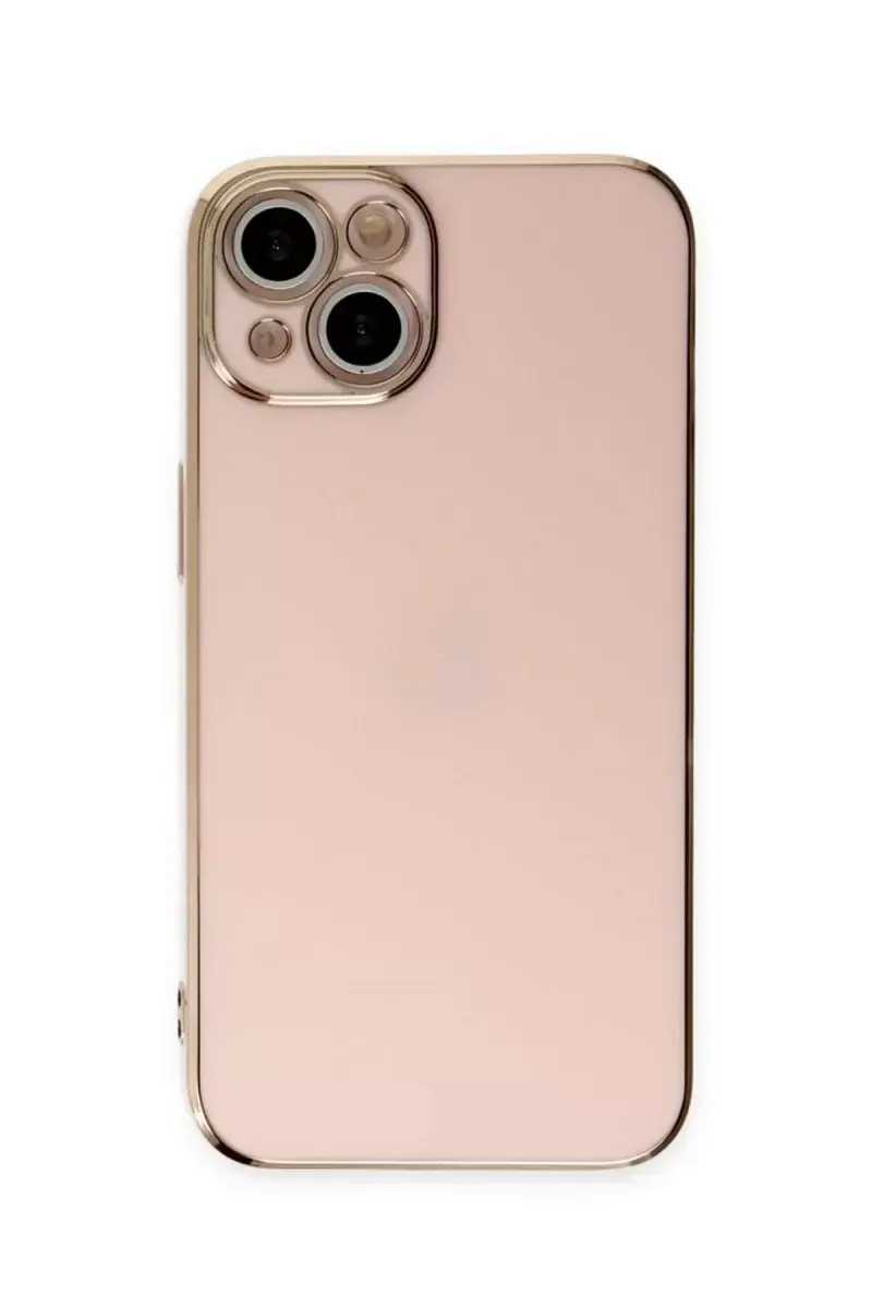 Newface İphone 15 Kılıf Volet Silikon - Pembe