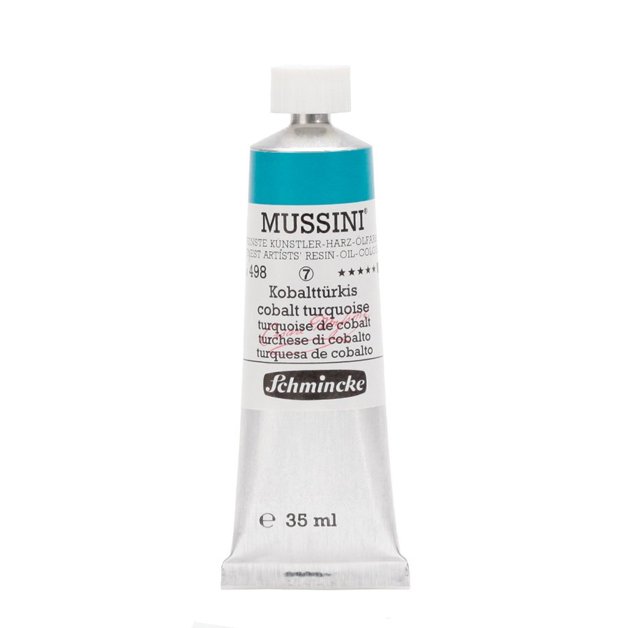Mussini Yağlı Boya 35ml. Seri 7 N:498 Cobalt Turquoise