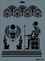 Rich New Seri N-127 Stencil 35x25 cm