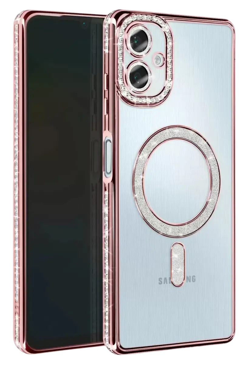 Newface Samsung Galaxy A07 4g Joke Simli Magneticsafe Kılıf - Pembe