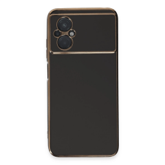 Xiaomi Poco M5 Kılıf Volet Silikon - Siyah