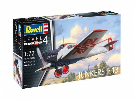 Askeri Ambulans Uçak Maketi N:03870 1/72 JUNKERS F-13