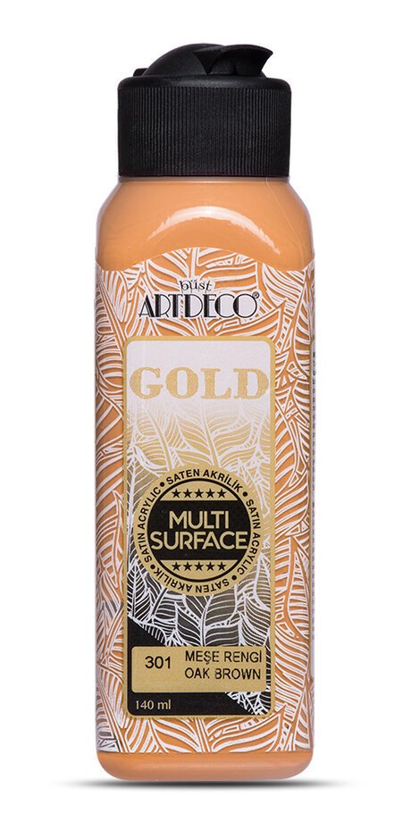 Gold Multi Surface Saten Akrilik Boya - 140ml - 301 Meşe Rengi