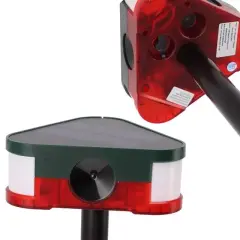 Powermaster Pm-26949 Ultrasonic Sesli Siren Hayvan Kovucu Alarm Cihazı Solar Panelli