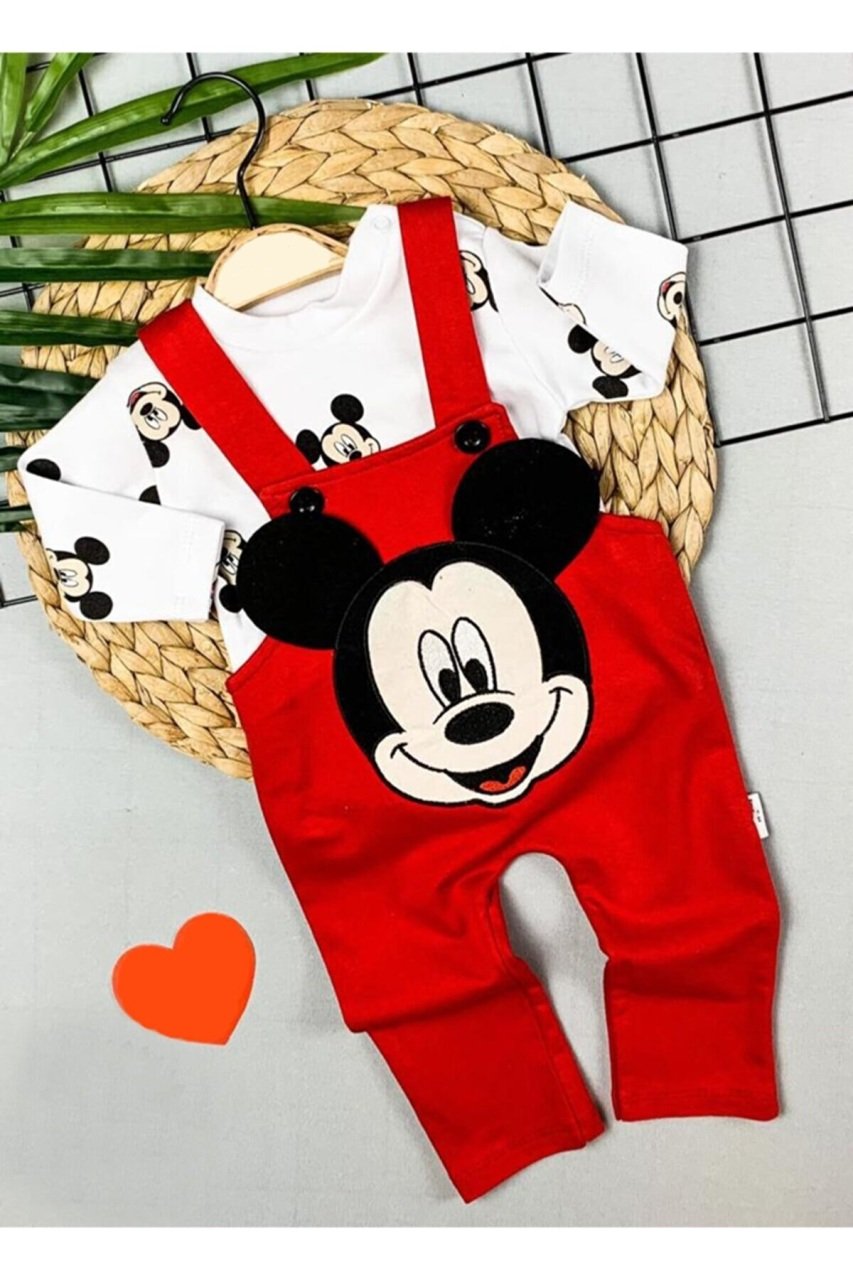 Mickey Mouse Desenli Bebek Slopet Takım