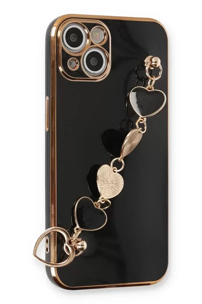 Newface İphone 14 Plus Kılıf Esila Silikon - Siyah