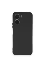 Newface Vivo Y16 Kılıf Nano İçi Kadife Silikon - Siyah