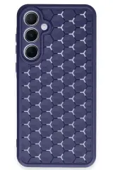 Newface Samsung Galaxy A25 5g Kılıf Petek Silikon Kapak - Lacivert