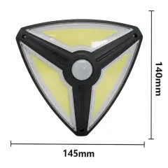 Powermaster Mx-1219b 150 Cob Ledli Sensörlü 3 Modlu Solar Duvar Lambası